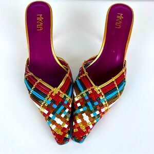 Mikäla Shoes Heels Slides Leather